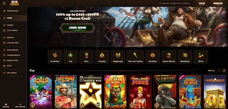 Explore the Treacherous Waters of Fat Pirate Casino in the UK